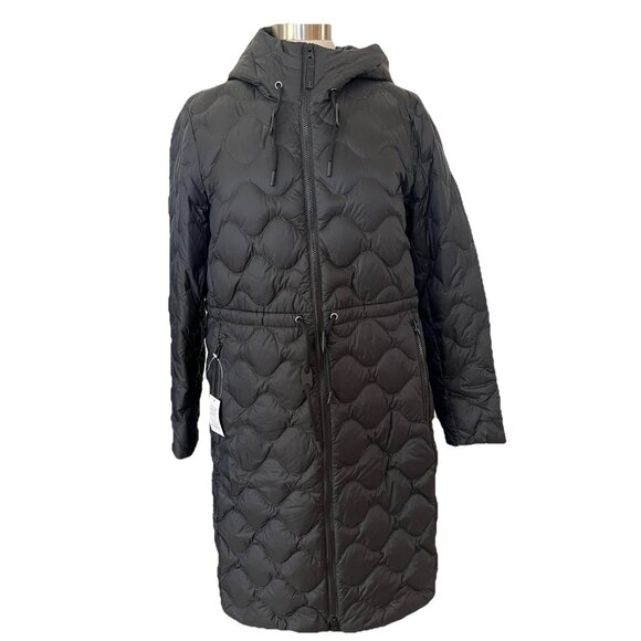 Lands' End Jackets & Blazers - Lands' End Jacket M Womens New Black Ultralight Packable Hooded Quilted Down